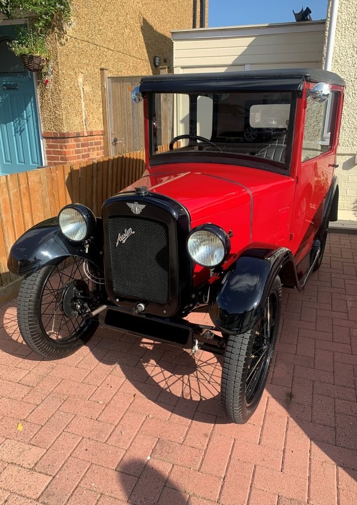 Austin 7 RK 1931 with its new Rist Horn repaired.